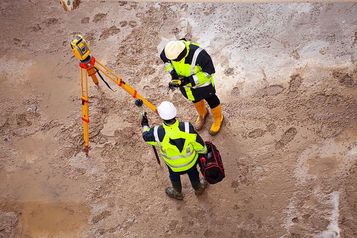 Surveyors on site